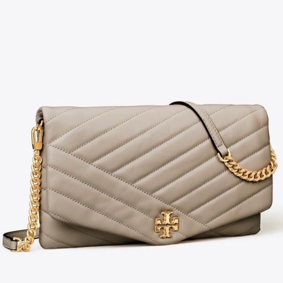 Tory Burch Handbags - Tory Burch Kira Lambskin Leather Chevron Convertible Hand Bag